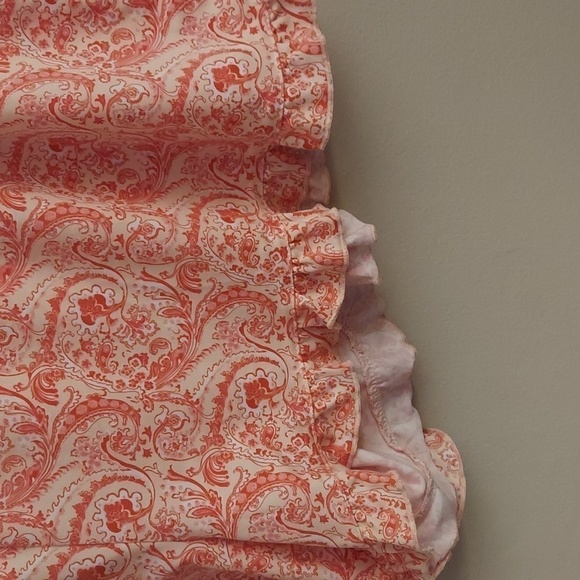 INK+IVY Peach Floral Paisley Pajama Short Set - Picture 5 of 10